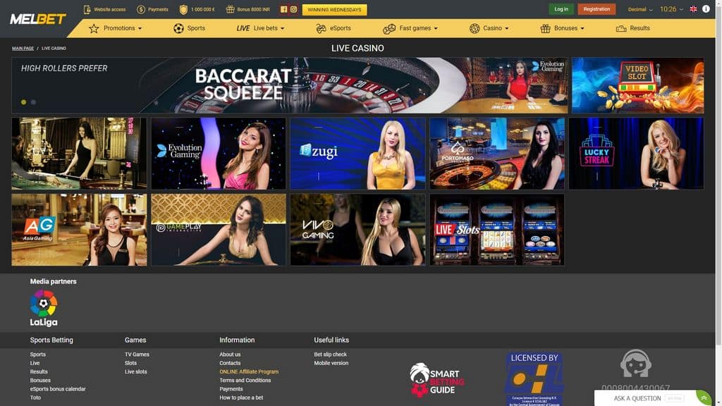 Melbet Casino Saytı: Oyunlar və Proqramlar